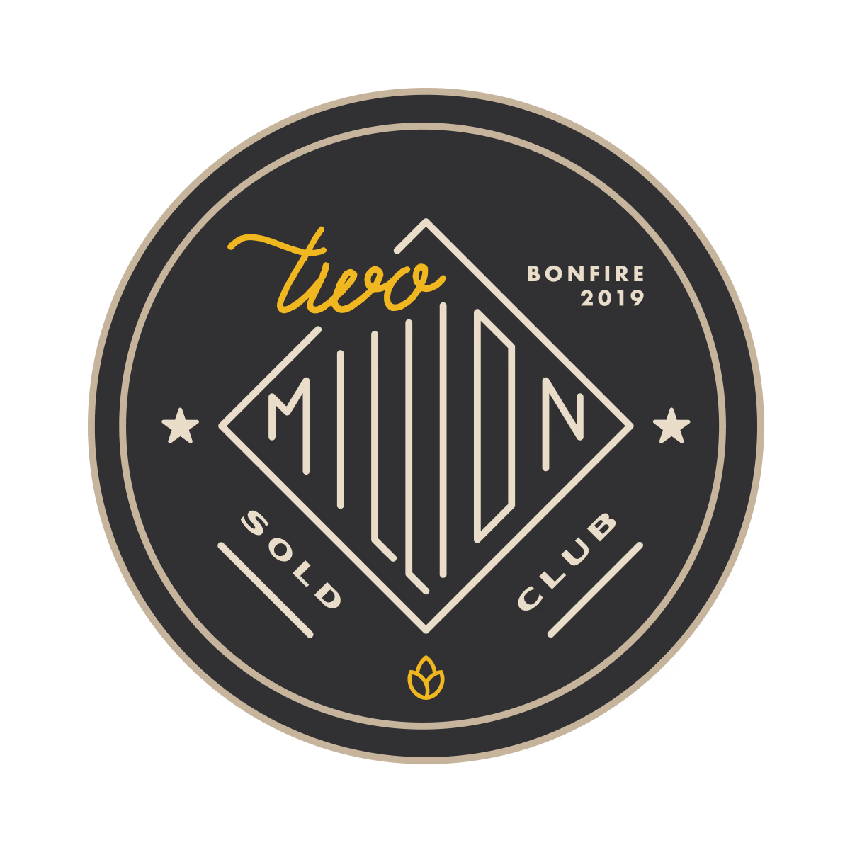 Two million club badge